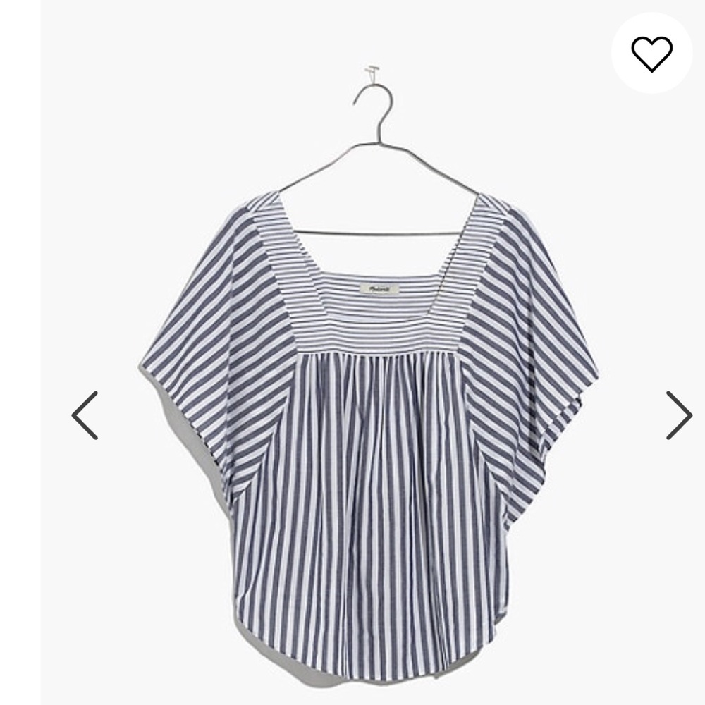 Madewell Butterfly Top in Stripe Play